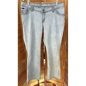 Lee Women's Mid-Rise Natural Fit Straight Leg Gray Denim Jeans Size 16